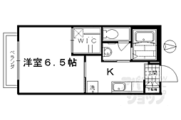 バリュージュ北町 203 2階1Kの間取り