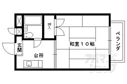 コートホーム21 1Kの間取図画像