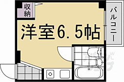 パラータ上七軒 1Kの間取図画像