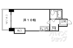 ソレアード西大路五条 ワンルームの間取図画像