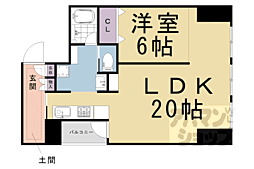 A-Terrace 1LDKの間取図画像