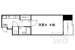 パレス15 1Kの間取図画像