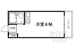 ハイツチロル ワンルームの間取図画像