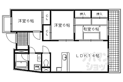 レジデンス・レビー 3LDKの間取図画像