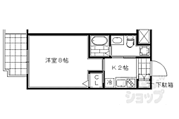 RAN-NIJO 1Kの間取図画像