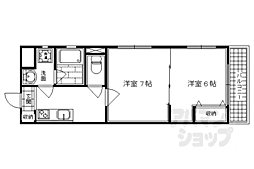 アンクル丹波口 2Kの間取図画像