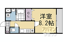 クオリエ丹波口駅前 1Kの間取図画像
