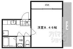 グレース五条 1Kの間取図画像