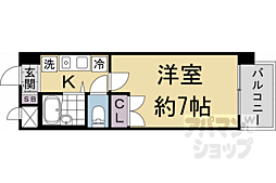 デイスターアベニュー 1Kの間取図画像