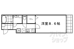 レゾナンス西陣 1Kの間取図画像