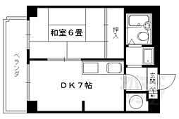 今出川ビューハイツ 1DKの間取図画像
