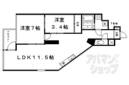 グランドメイソンセブン 2LDKの間取図画像