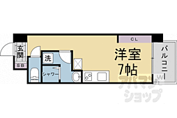 デイスターアベニュー 1Kの間取図画像