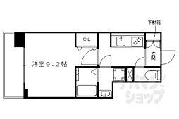ベラジオ西大路五条 1Kの間取図画像