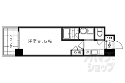 With京Seasons 1Kの間取図画像
