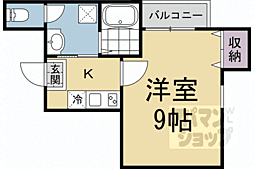 京都市中京区壬生下溝町マンション 1Kの間取図画像