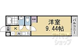 京都市中京区壬生下溝町マンション 1Kの間取図画像
