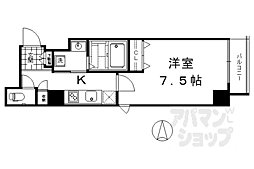 アスヴェル京都西七条 1Kの間取図画像