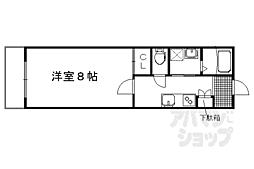 カルーナ 1Kの間取図画像
