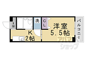 京都府京都市右京区梅津フケノ川町（賃貸マンション1K・2階・21.00㎡） その2