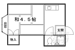 サンファーストビル 1Kの間取図画像