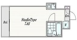 トップ成増No3 ワンルームの間取図画像