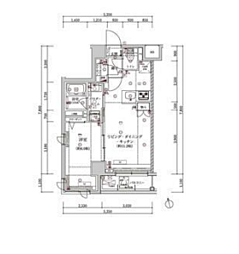 ARTESSIMOMOLLE 1LDKの間取図画像