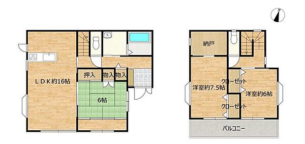 間取りを拡大表示