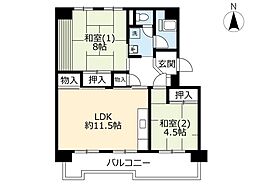 間取図画像 2LDK