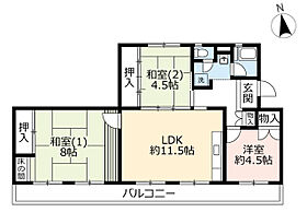 UR保津川  ｜ 京都府亀岡市北河原町2丁目（賃貸マンション3LDK・3階・82.08㎡） その2