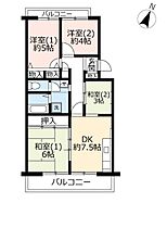 URグリーンタウン槇島  ｜ 京都府宇治市槇島町（賃貸マンション3DK・2階・63.22㎡） その2