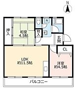 UR桃山南  ｜ 京都府京都市伏見区桃山南大島町1丁目（賃貸マンション2LDK・3階・58.89㎡） その2