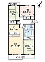 UR平城左京  ｜ 奈良県奈良市左京2丁目（賃貸マンション3LDK・4階・81.18㎡） その2