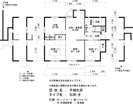 UR平城右京  ｜ 奈良県奈良市右京5丁目（賃貸マンション3LDK・3階・89.95㎡） その2