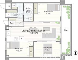 間取図画像 3LDK