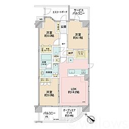 間取図画像 3LDK