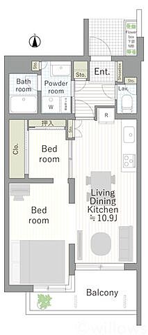 間取り パティオ仙川東館 3階/-