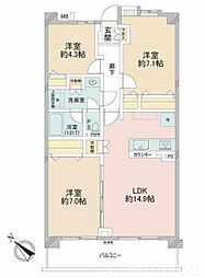 間取図画像 3LDK
