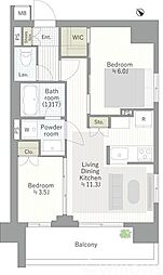 間取図画像 2LDK