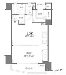 グランドパーク池尻大橋 1LDKの間取図画像
