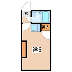 メゾンV ワンルームの間取図画像