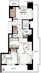 間取図画像 2LDK