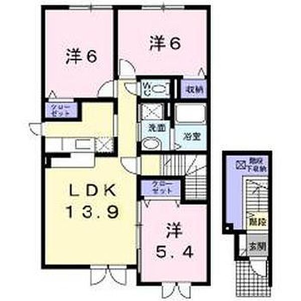 イーストアナード 201｜北海道旭川市東光九条4丁目(賃貸アパート3LDK・2階・72.46㎡)の写真 その2