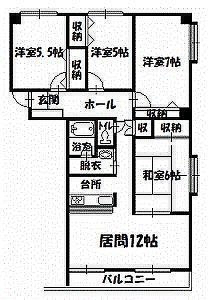 トーアパレス豊岡 1003｜北海道旭川市豊岡七条4丁目(賃貸マンション4LDK・10階・85.30㎡)の写真 その2