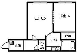 間取図画像 1LDK