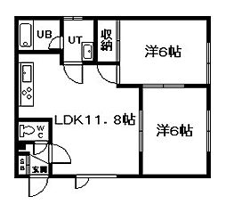 エンジョイ 2LDKの間取図画像