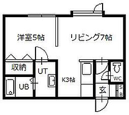 間取図画像 1LDK