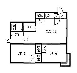 サンピア 2LDKの間取図画像