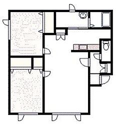 イルマーレ 2LDKの間取図画像