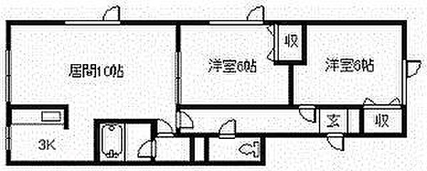 タイトリバー202 202｜北海道旭川市東光十三条2丁目(賃貸アパート2LDK・2階・53.64㎡)の写真 その2